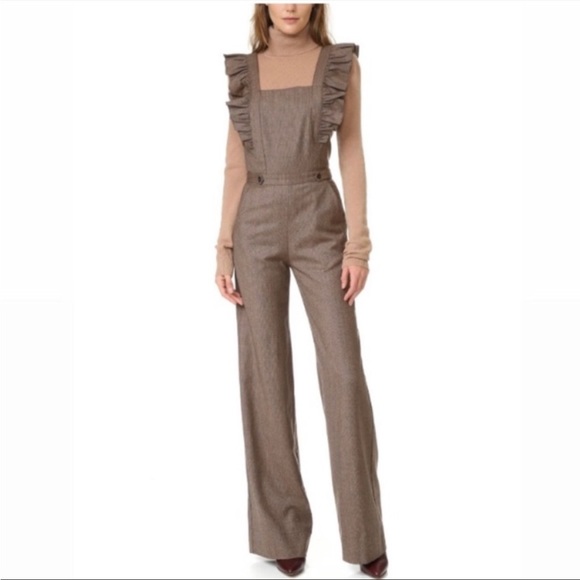 Ulla Johnson Pants - Ulla Johnson Ruffled Checked Jumpsuit (4)